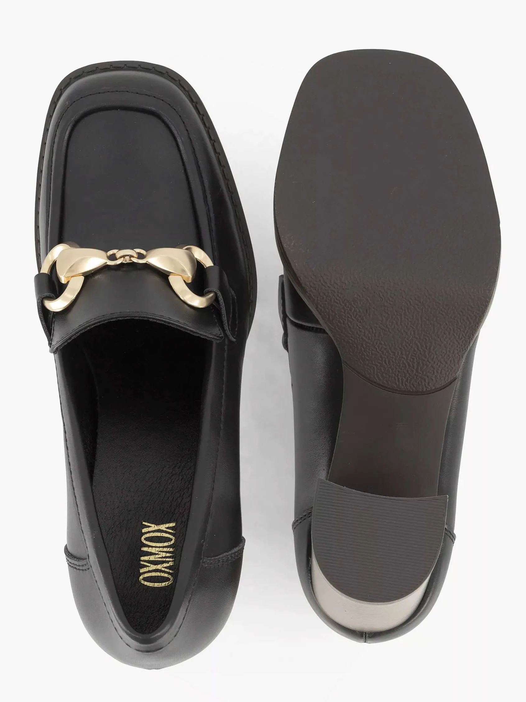 Oxmox Pumps-Zwarte Pump Sierketting