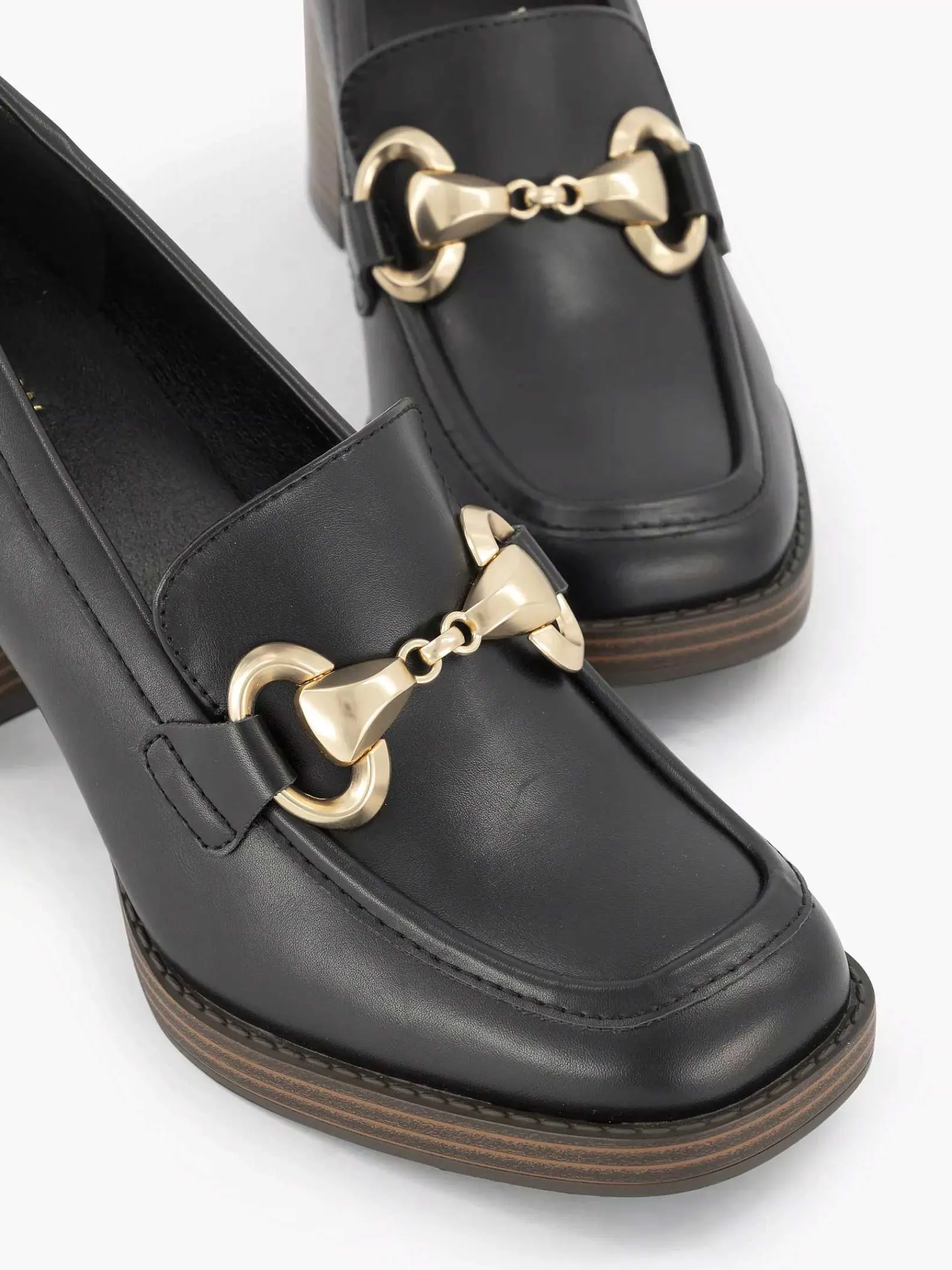 Oxmox Pumps-Zwarte Pump Sierketting
