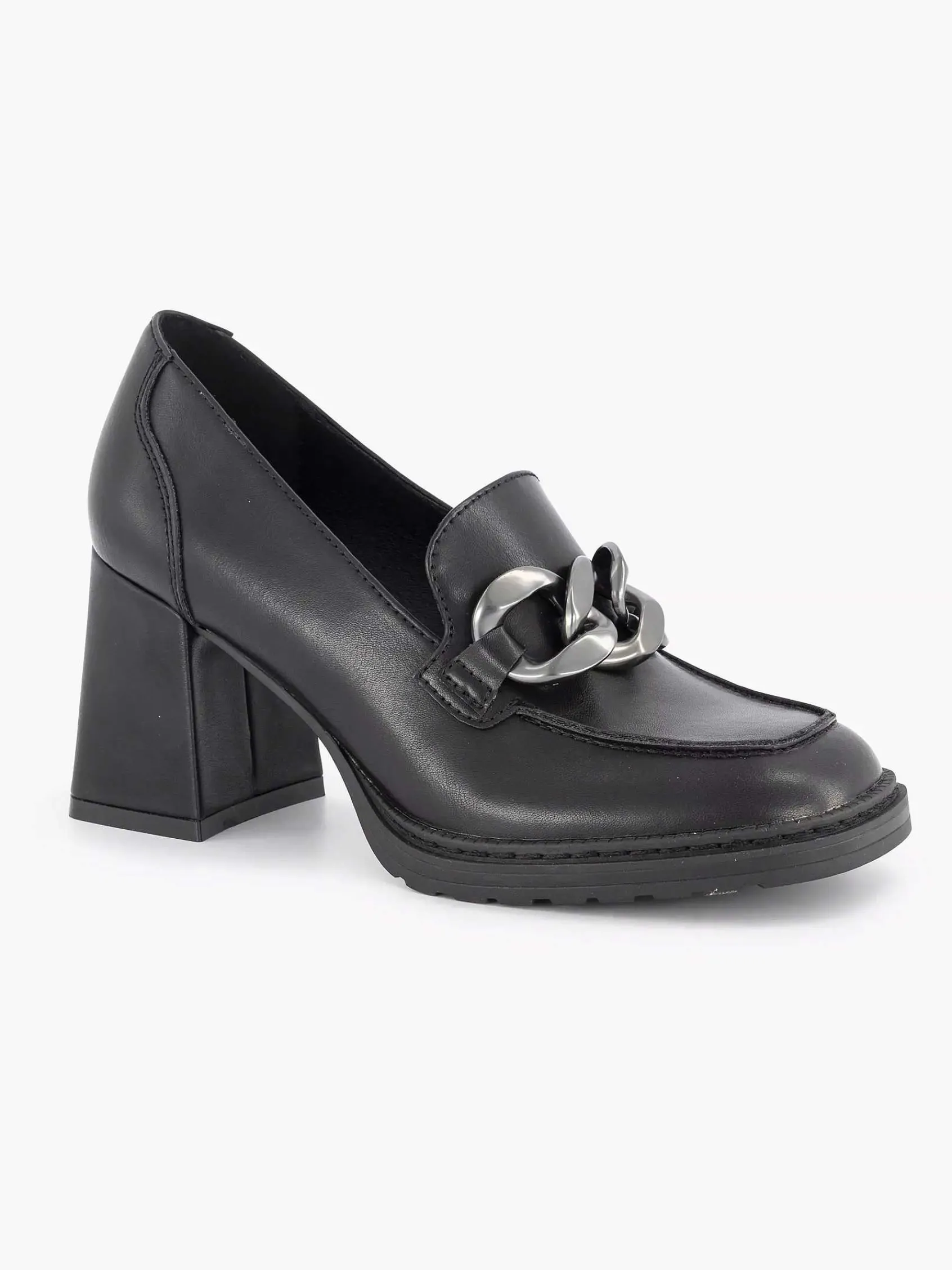Oxmox Pumps-Zwarte Pump Sierketting