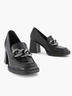 Oxmox Pumps-Zwarte Pump Sierketting