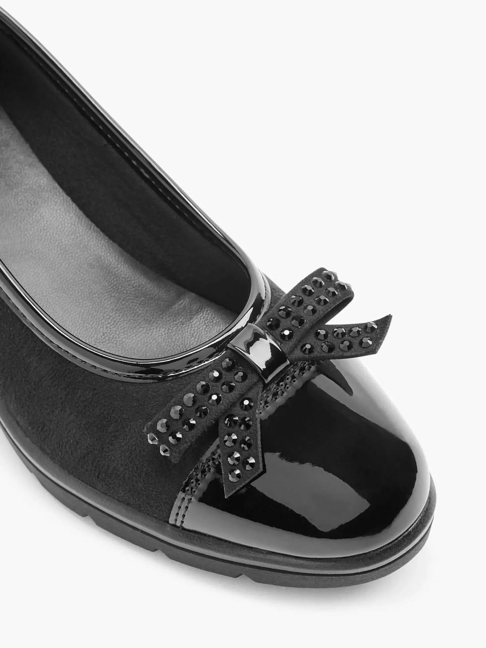 Graceland Pumps-Zwarte Pump Sleehak