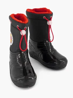 Cars Babyschoenen-Zwarte Regenlaars Gevoerd