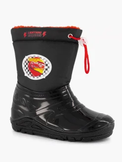 Cars Babyschoenen-Zwarte Regenlaars Gevoerd