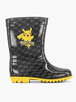 Pokémon Jongensschoenen-Zwarte Regenlaars Pokemon