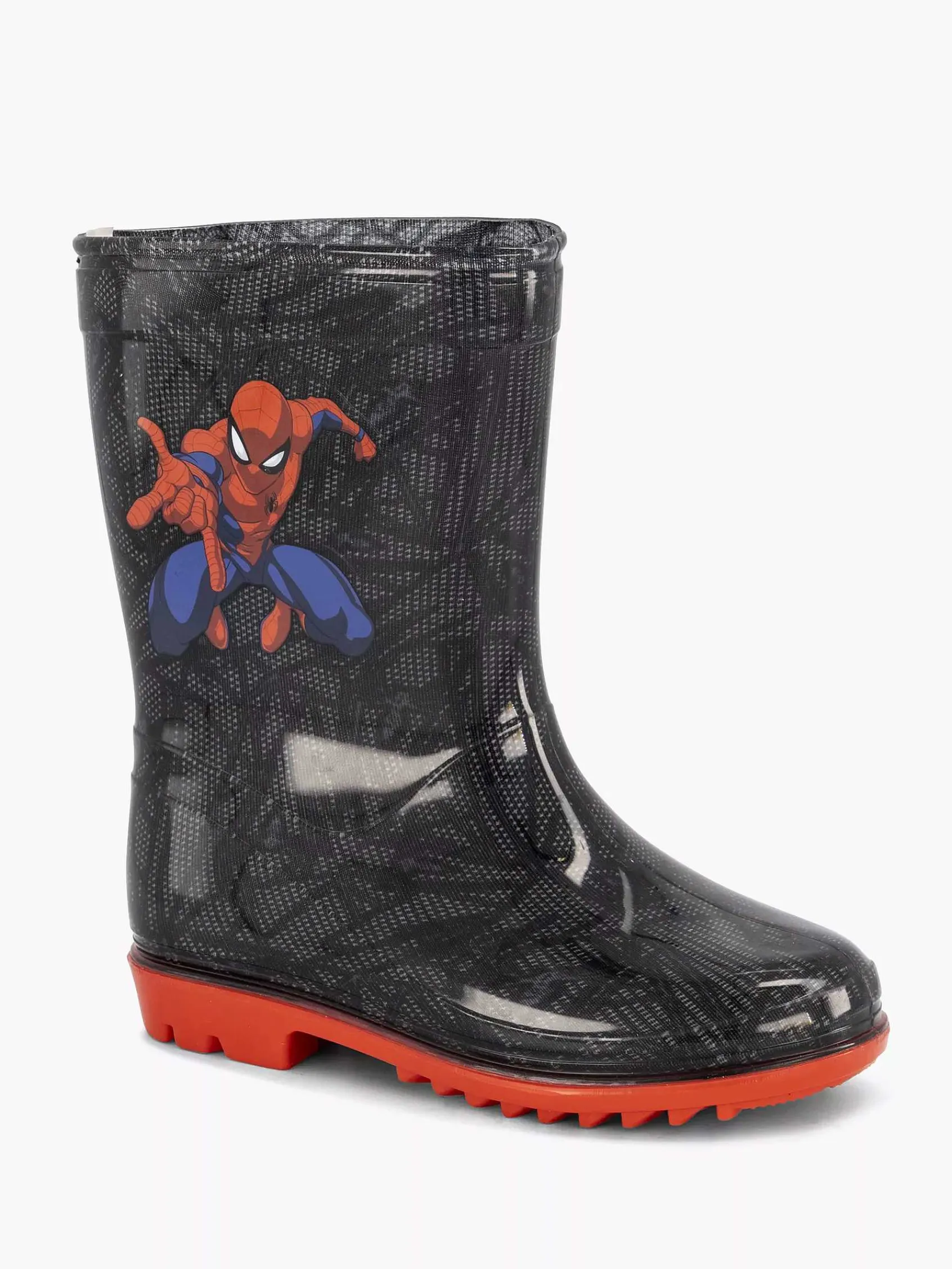 Spiderman Jongensschoenen-Zwarte Regenlaars