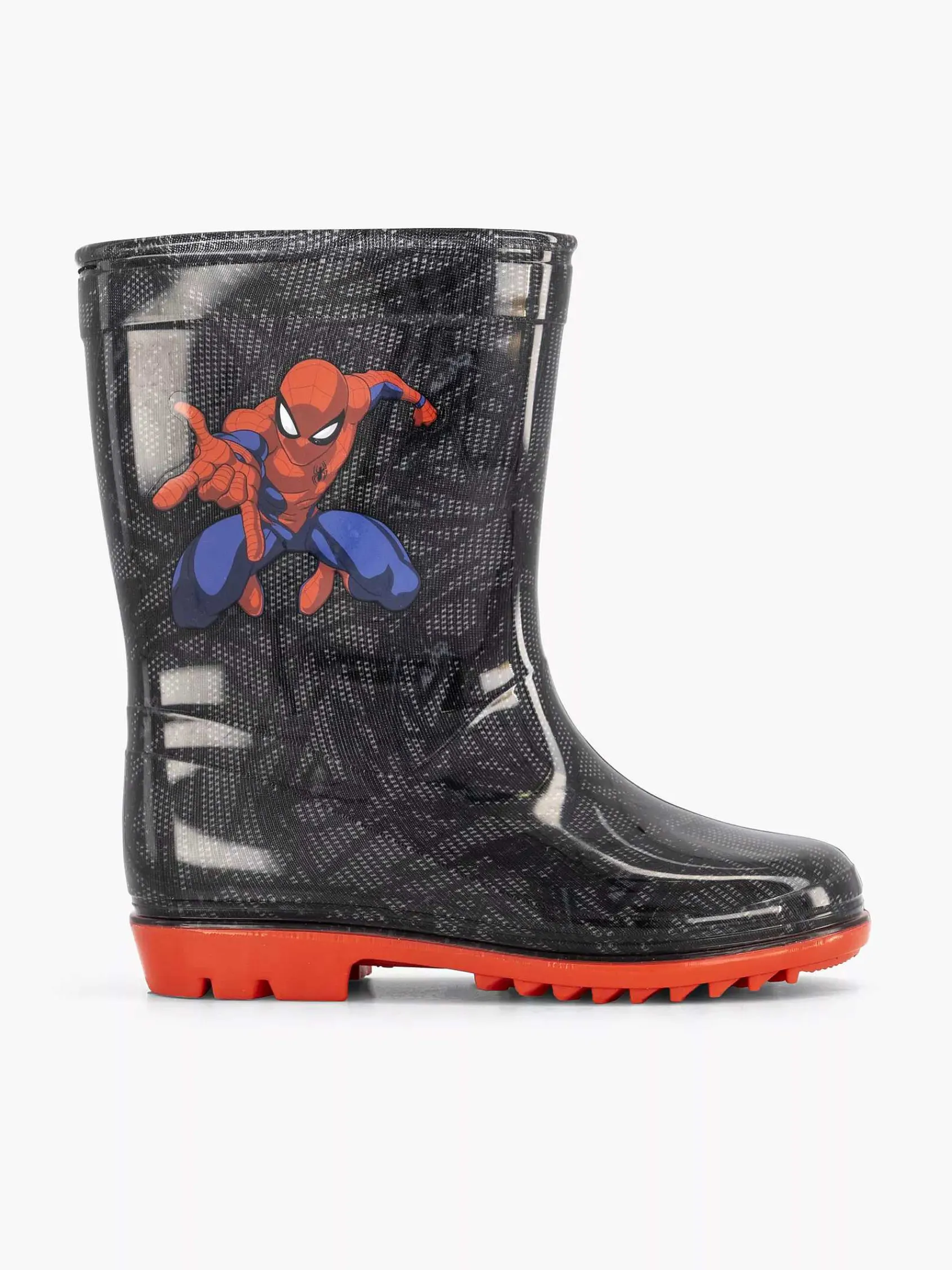 Spiderman Jongensschoenen-Zwarte Regenlaars