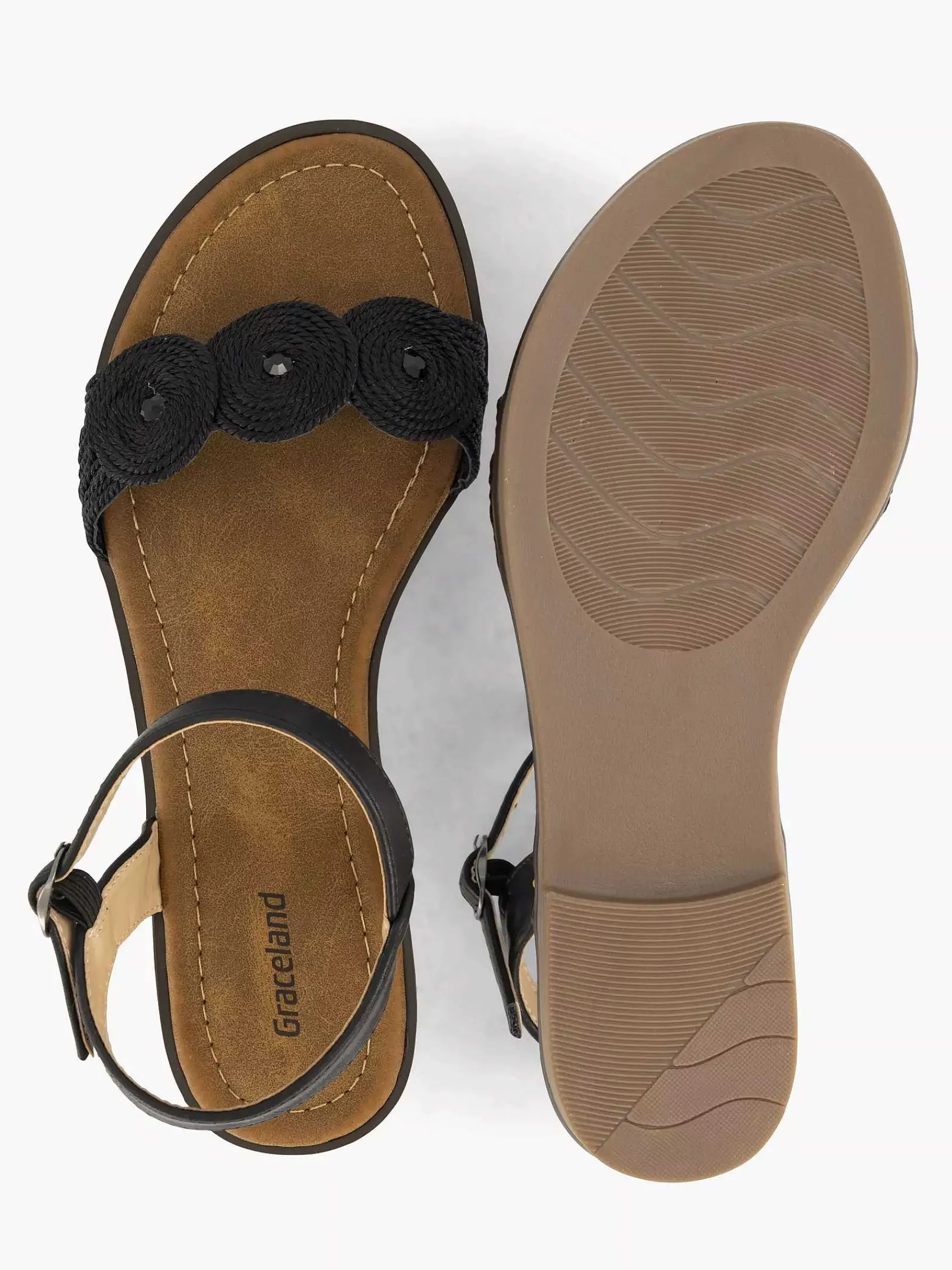 Graceland Sandalen-Zwarte Sandaal