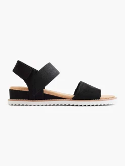 Skechers Sandalen-Zwarte Sandaal Desert Kiss