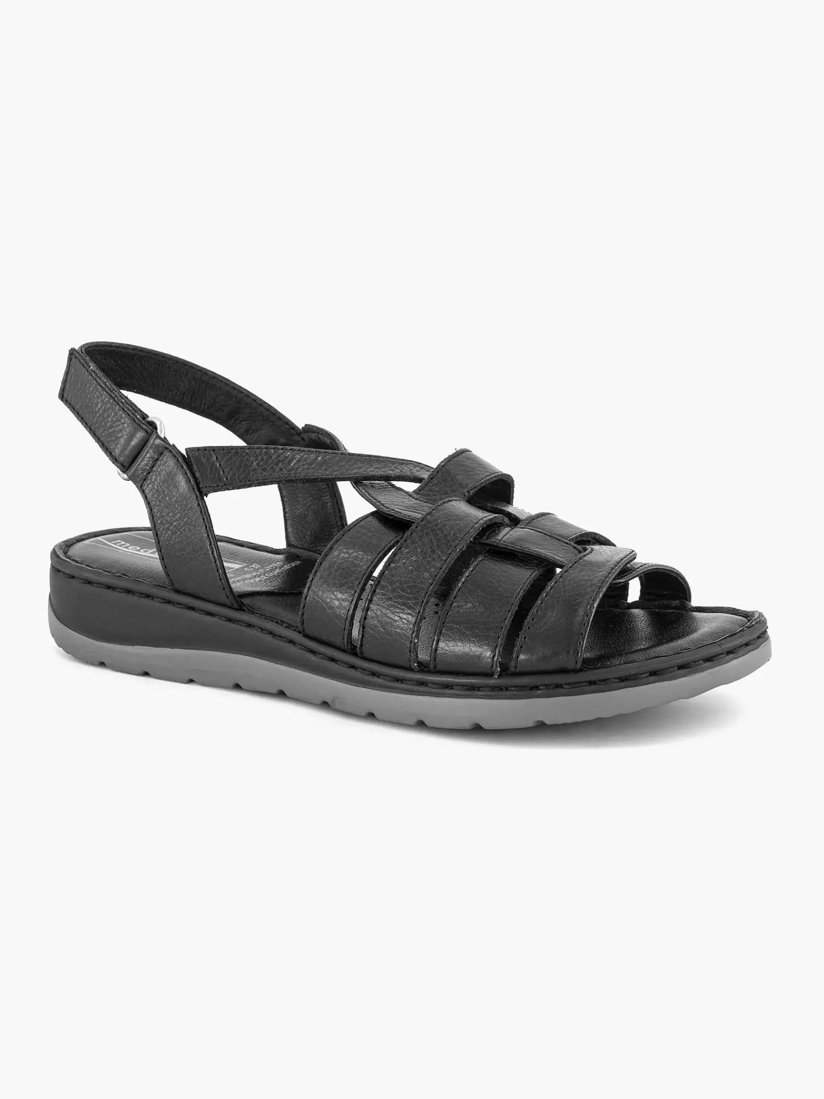 Medicus Sandalen-Zwarte Sandaal Klittenband