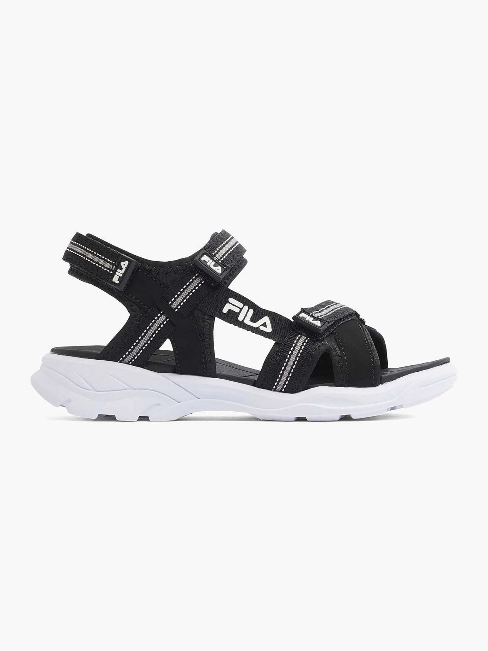 FILA Jongensschoenen-Zwarte Sandaal Klittenband