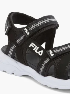 FILA Jongensschoenen-Zwarte Sandaal Klittenband