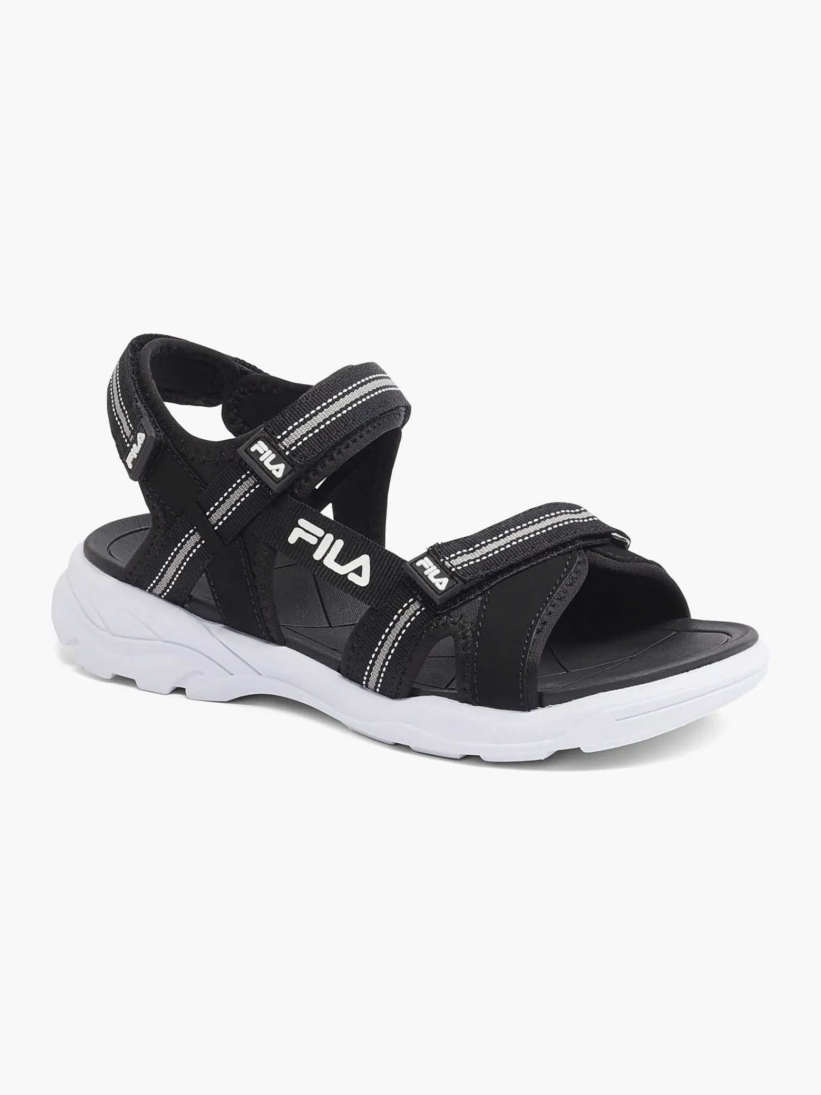 FILA Jongensschoenen-Zwarte Sandaal Klittenband