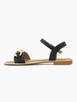 Graceland Sandalen-Zwarte Sandaal Sierketting