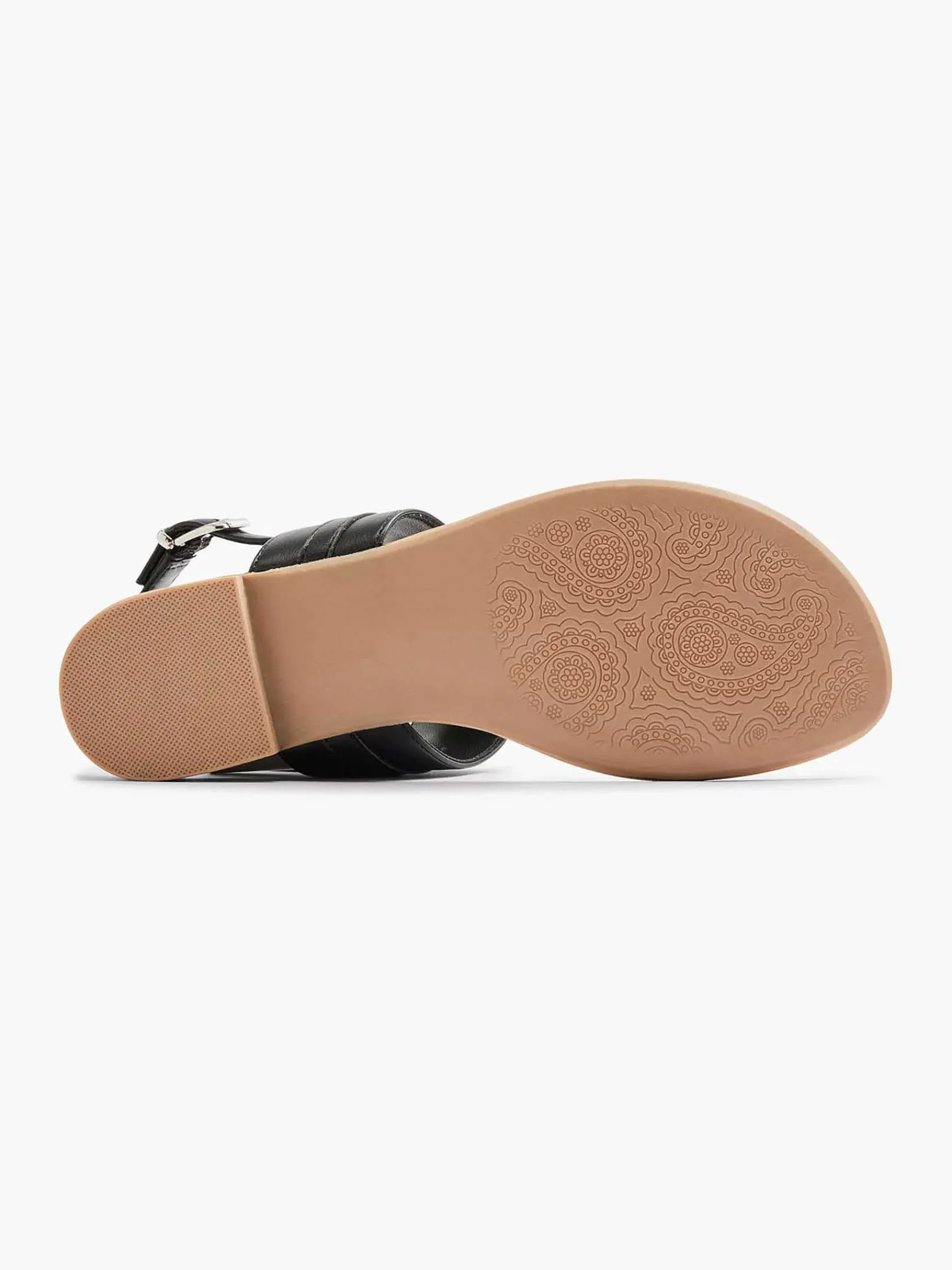 Graceland Sandalen-Zwarte Sandaal Sierketting