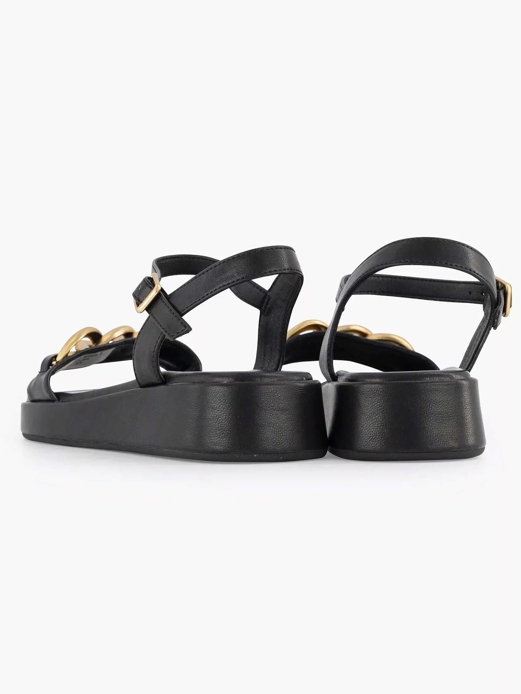 Oxmox Sandalen-Zwarte Sandaal Sierketting