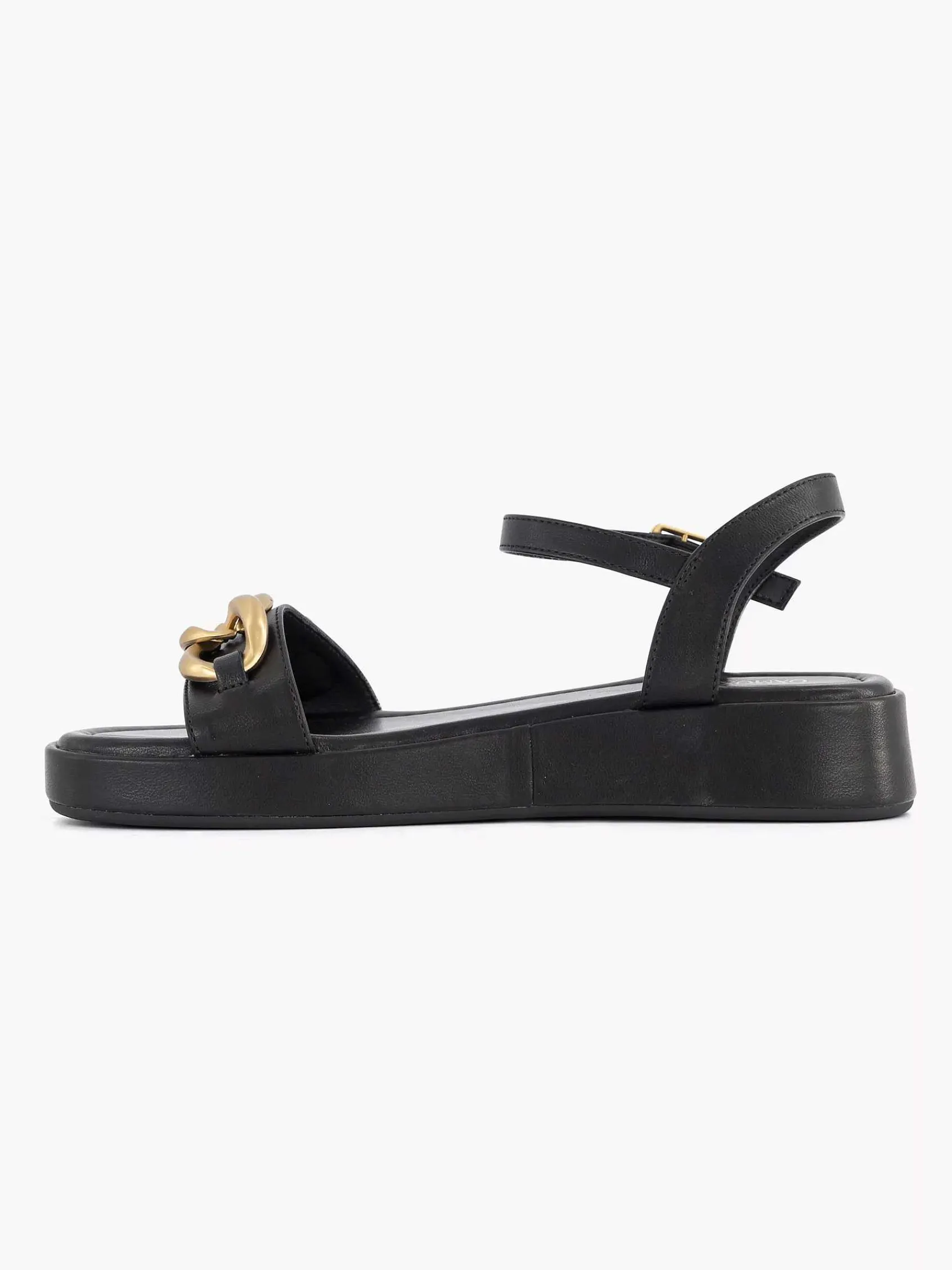 Oxmox Sandalen-Zwarte Sandaal Sierketting