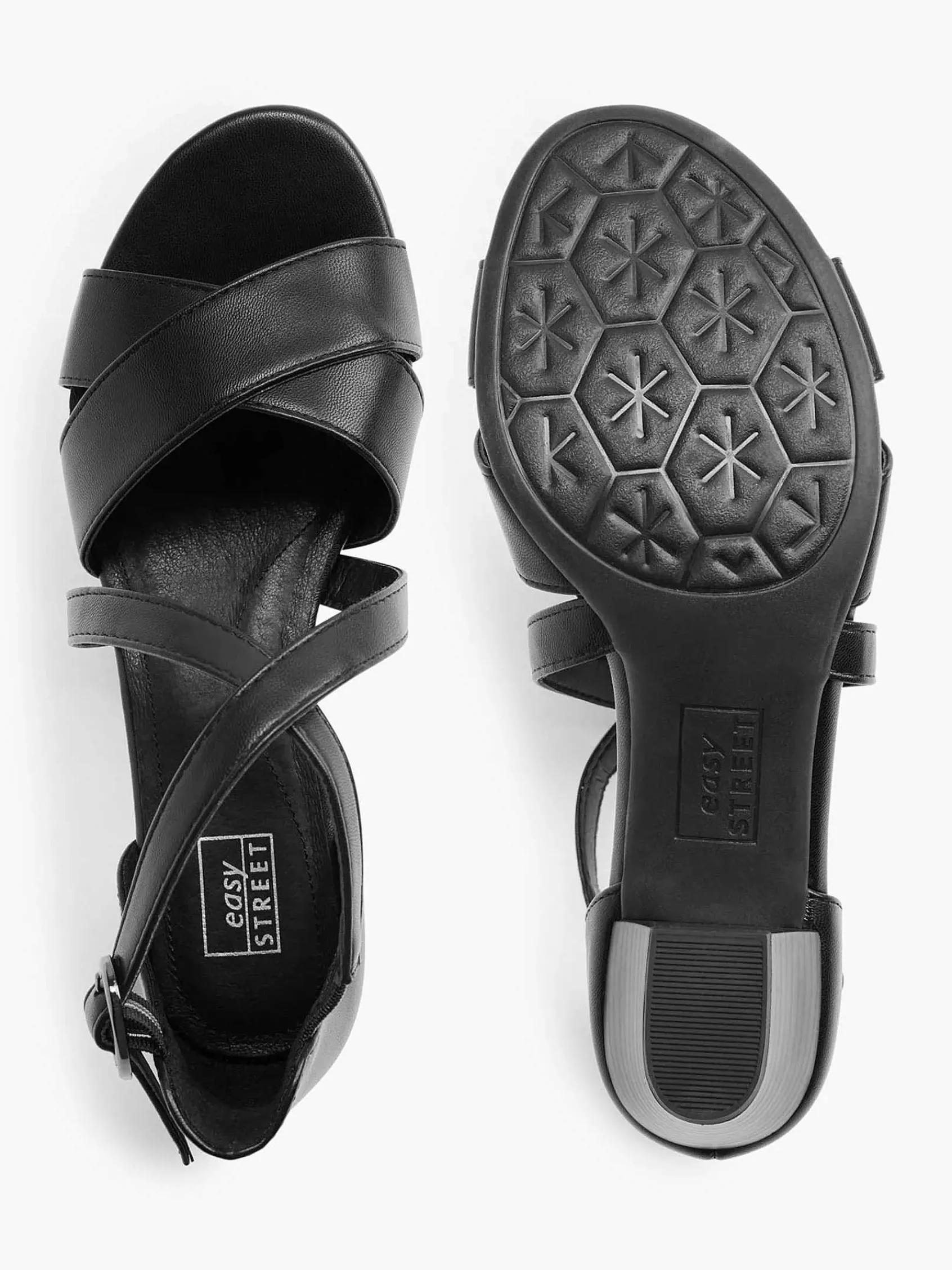 Easy Street Comfort Schoenen-Zwarte Sandalette