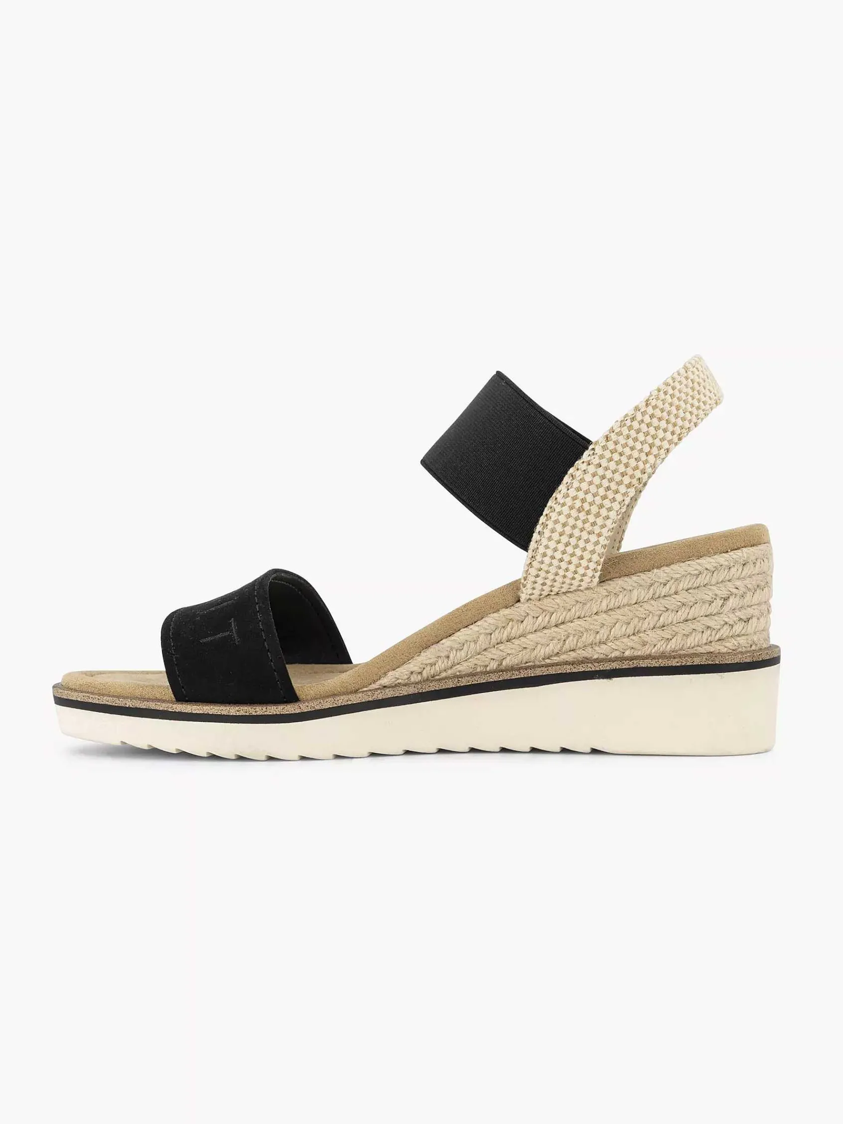 Esprit Sandalen-Zwarte Sandalette Sleehak