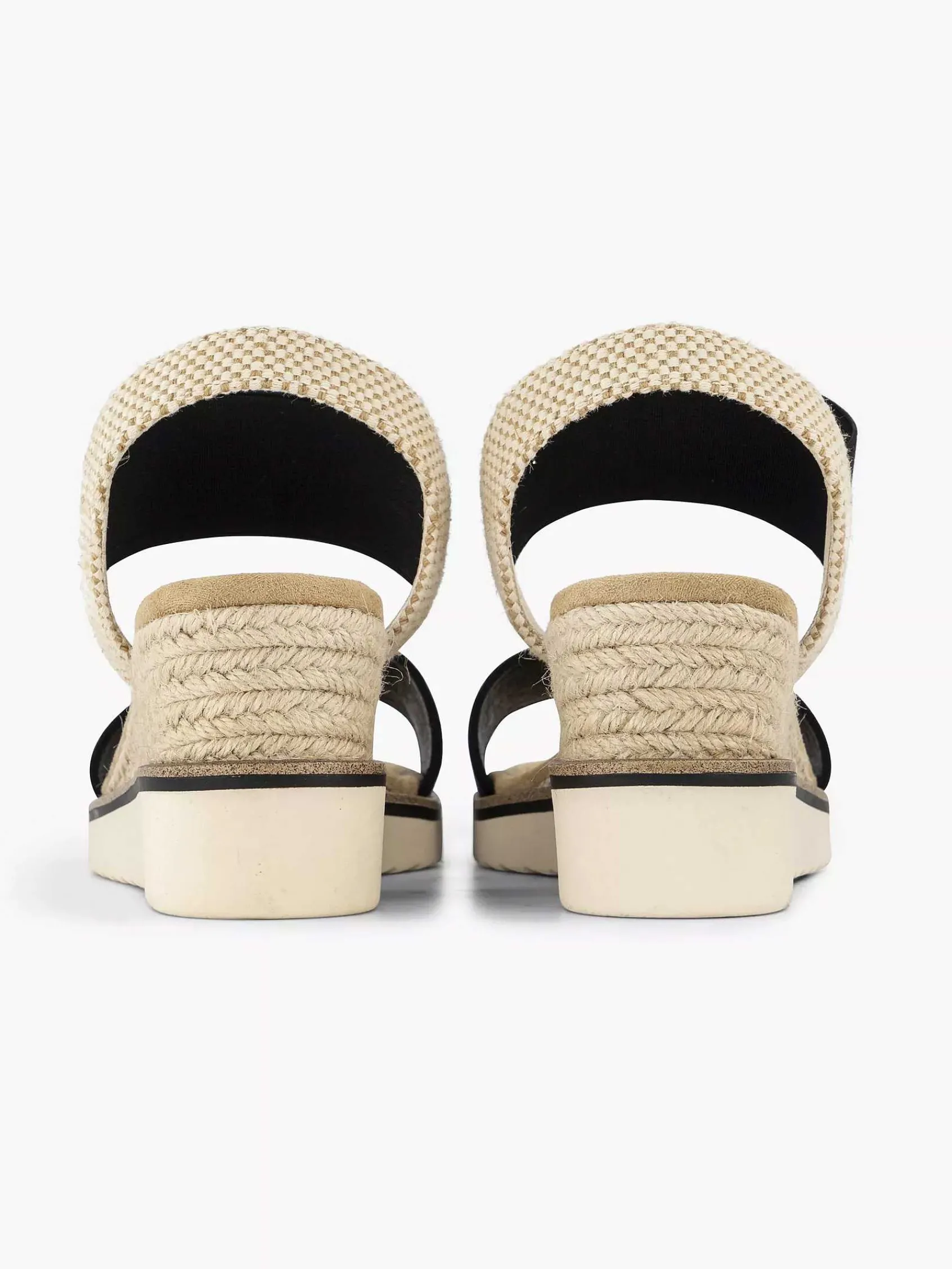 Esprit Sandalen-Zwarte Sandalette Sleehak