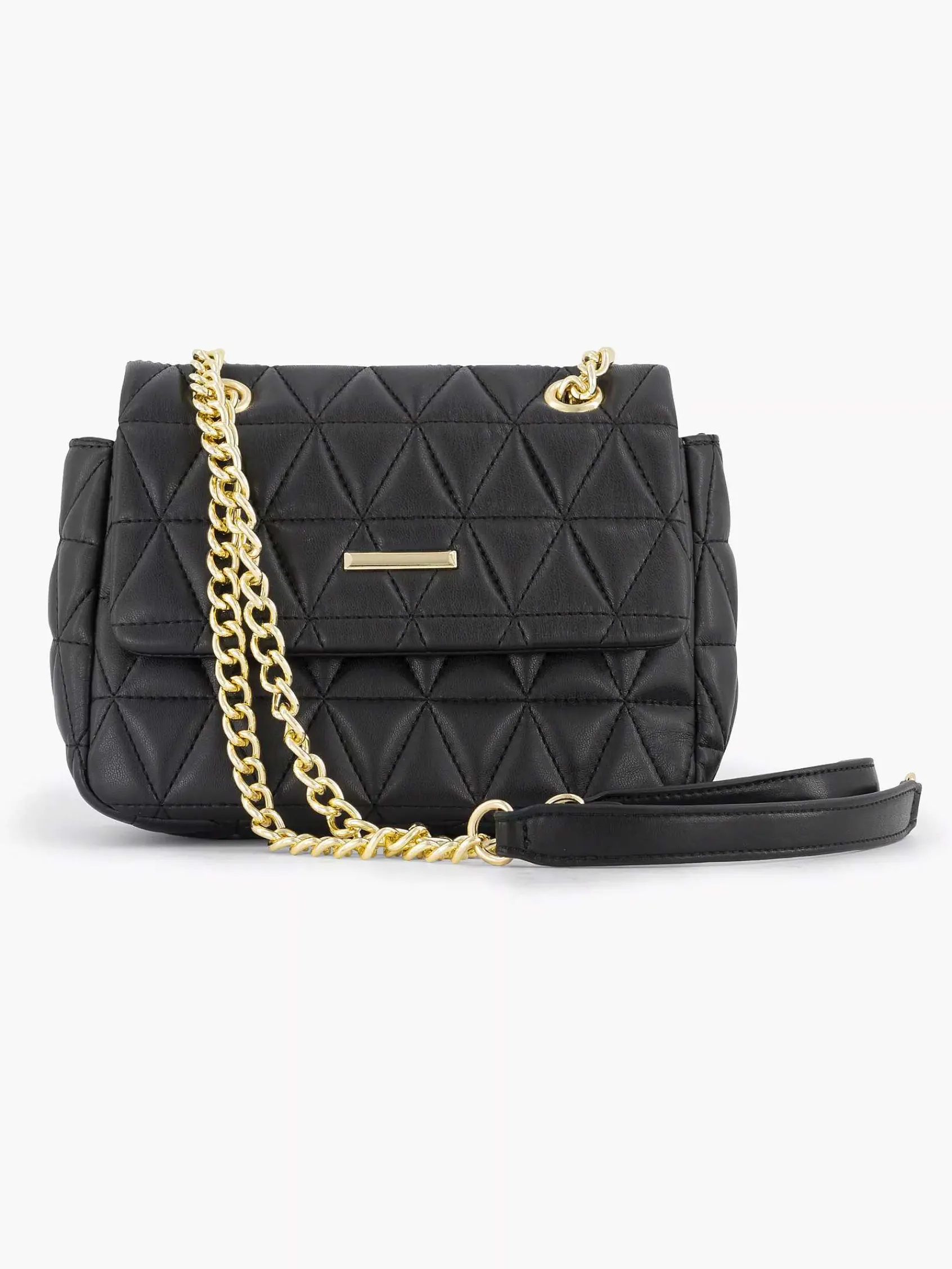 Graceland Online Exclusive Accessoires-Zwarte Schoudertas Doorgestikt