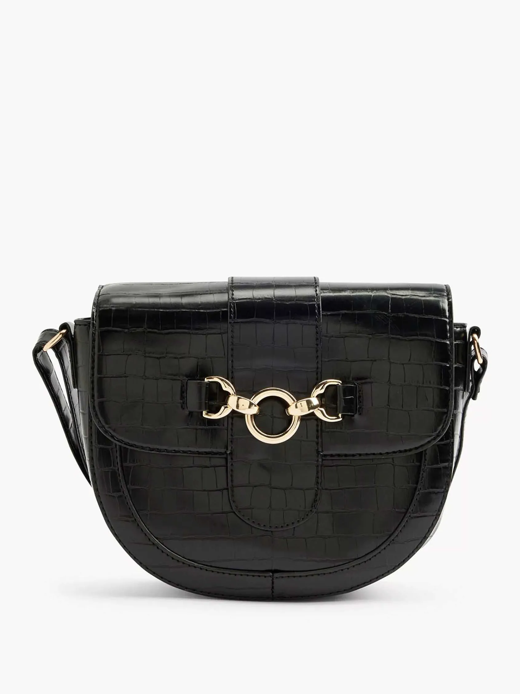 Graceland Online Exclusive Accessoires-Zwarte Schoudertas Siergesp