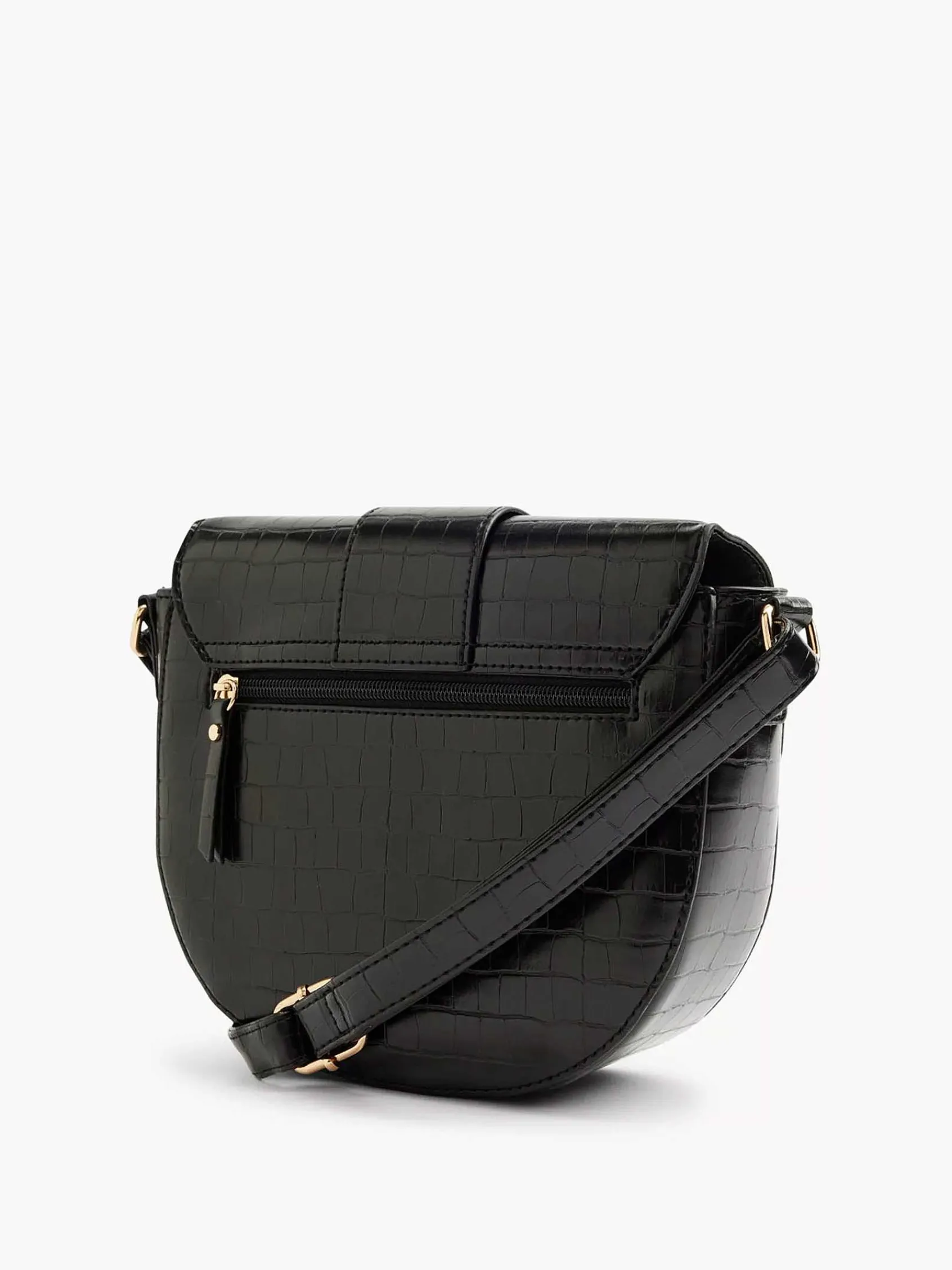 Graceland Online Exclusive Accessoires-Zwarte Schoudertas Siergesp