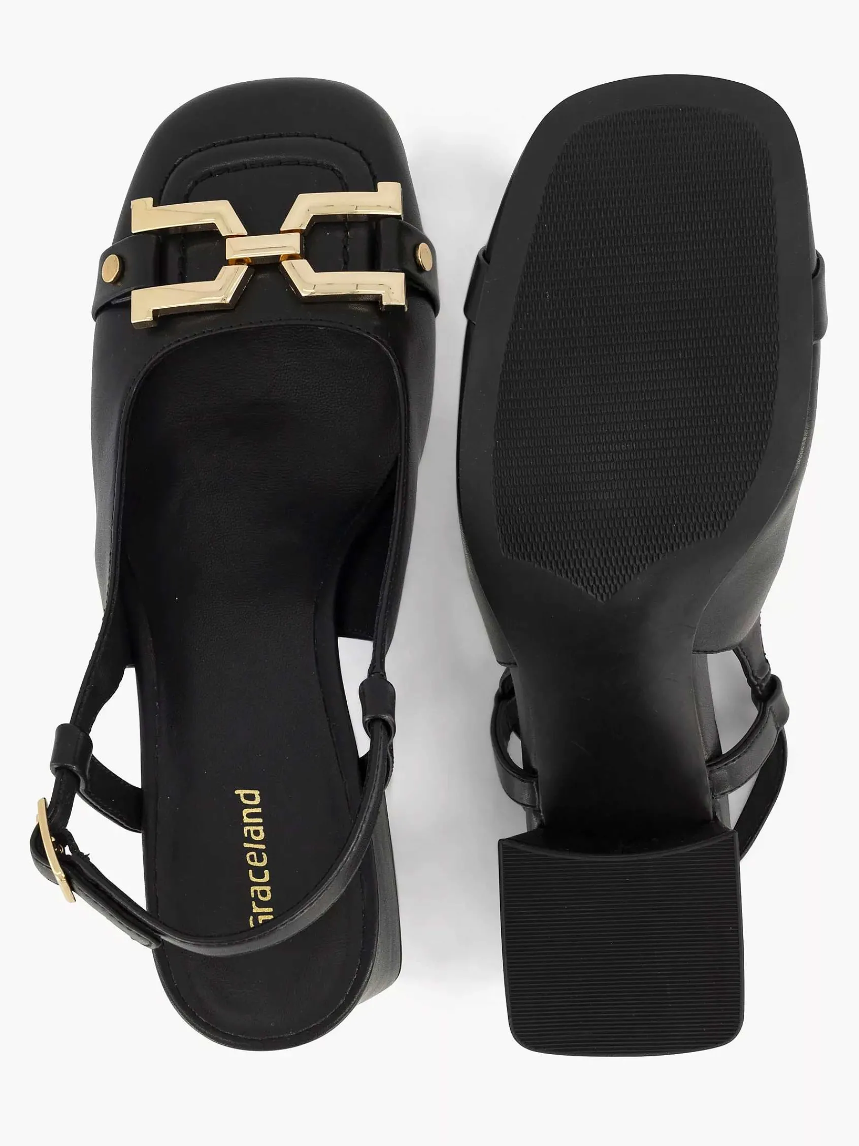 Graceland Pumps-Zwarte Slingback