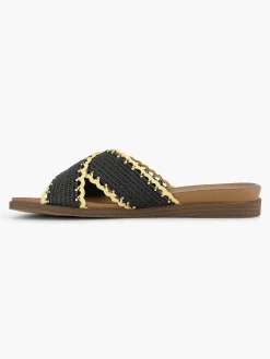 Graceland Slippers-Zwarte Slipper