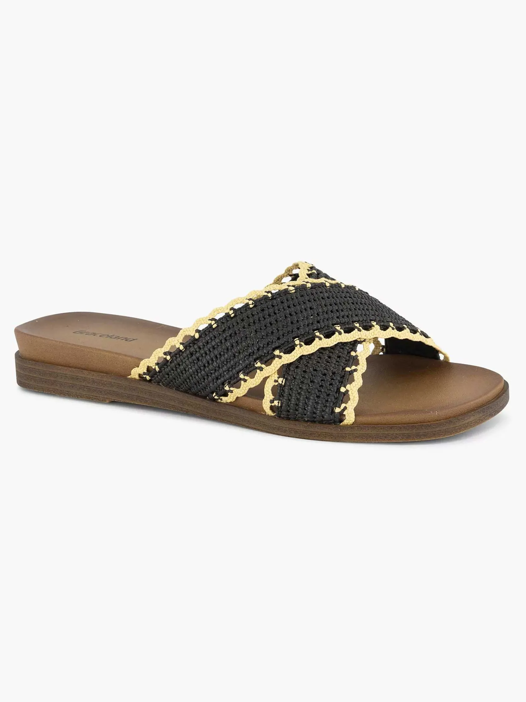 Graceland Slippers-Zwarte Slipper