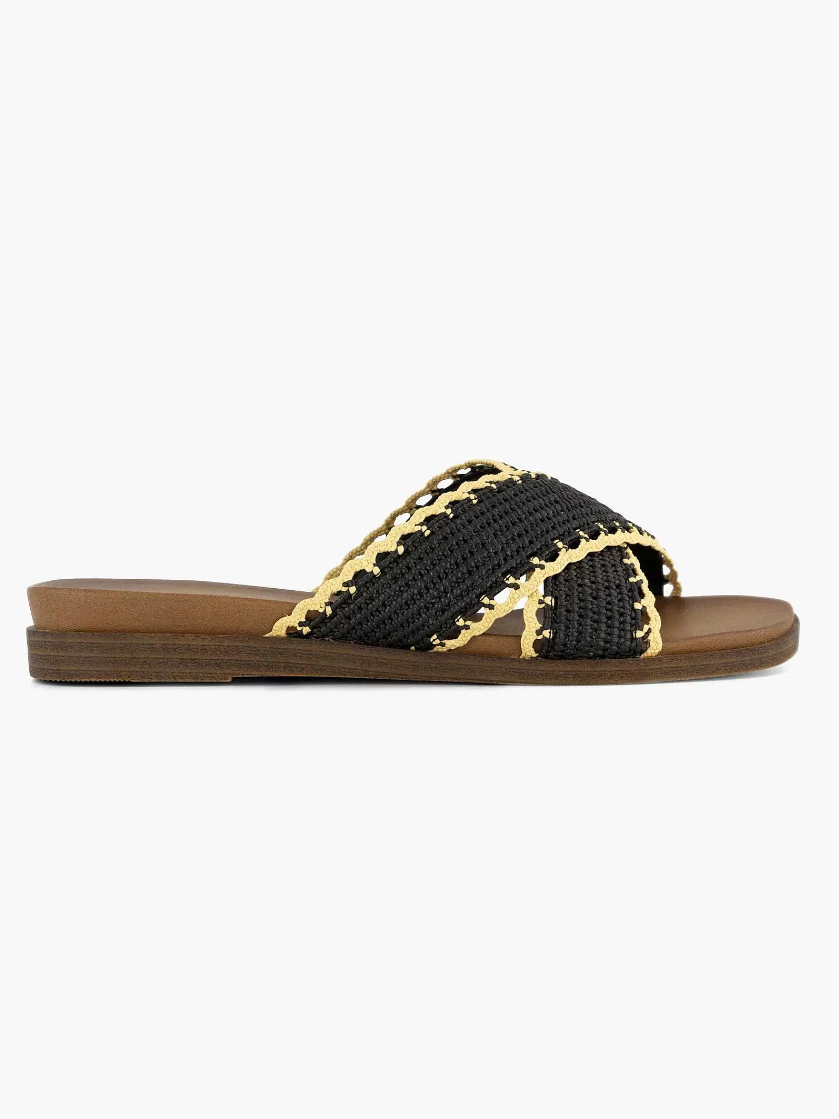 Graceland Slippers-Zwarte Slipper