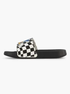 Sonic Jongensschoenen-Zwarte Slipper