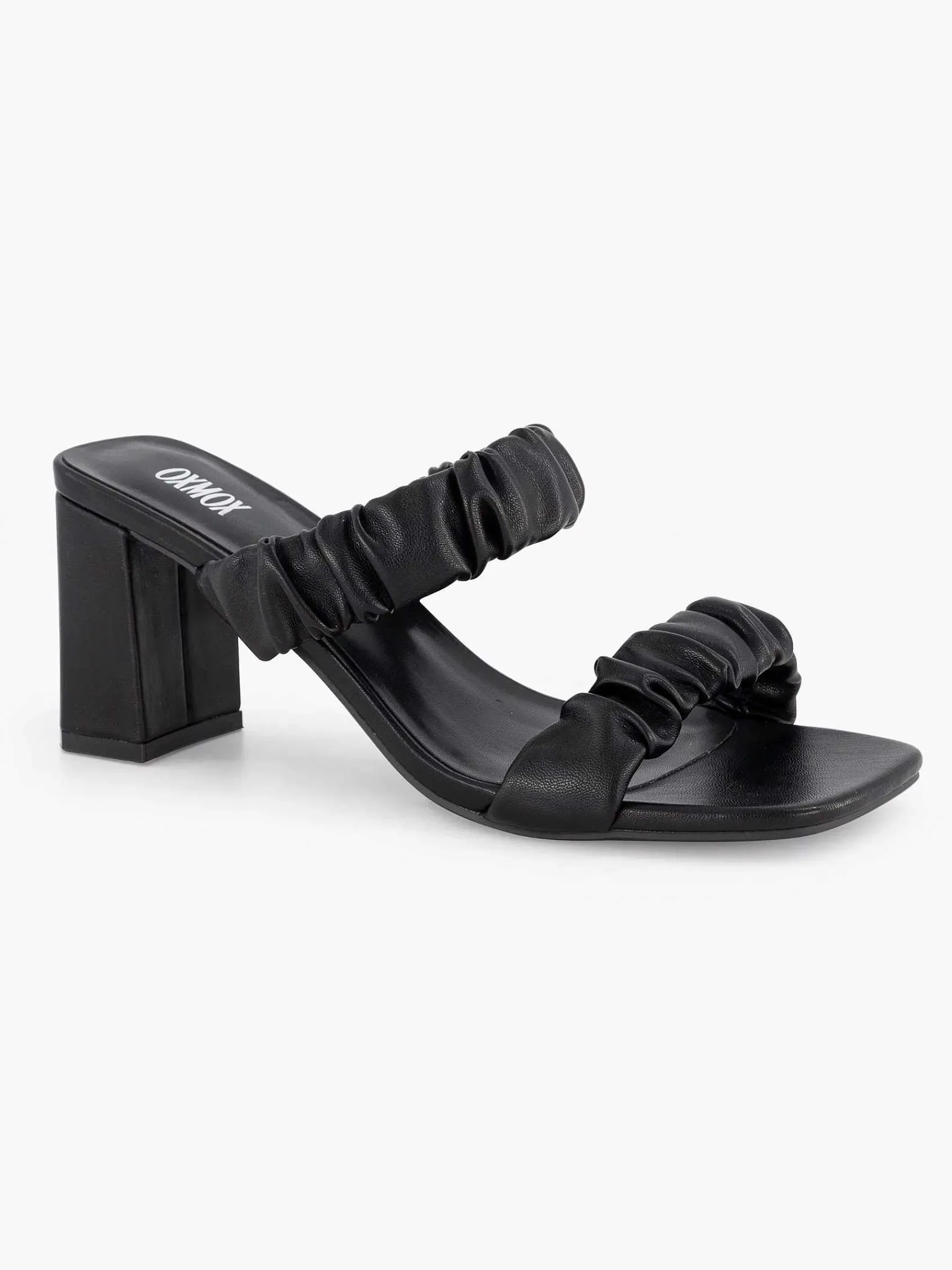 Oxmox Sandalen-Zwarte Slipper Hak