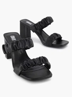Oxmox Sandalen-Zwarte Slipper Hak