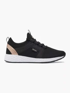 Bench Sneakers-Zwarte Sneaker Memory Foam
