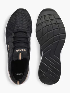 Bench Sneakers-Zwarte Sneaker Memory Foam