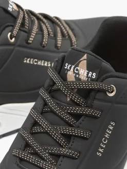 Skechers Sneakers-Zwarte Sneaker Memory Foam