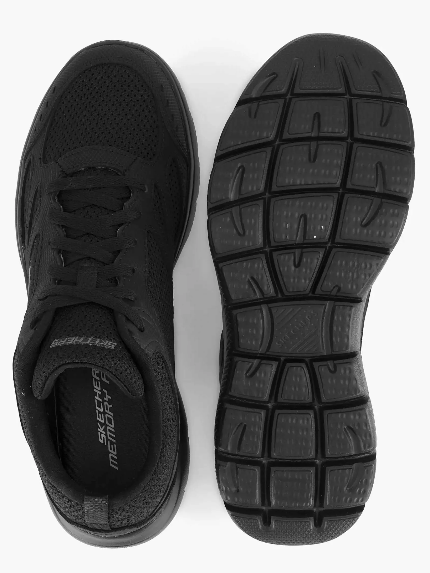 Skechers Sneakers-Zwarte Sneaker Memory Foam