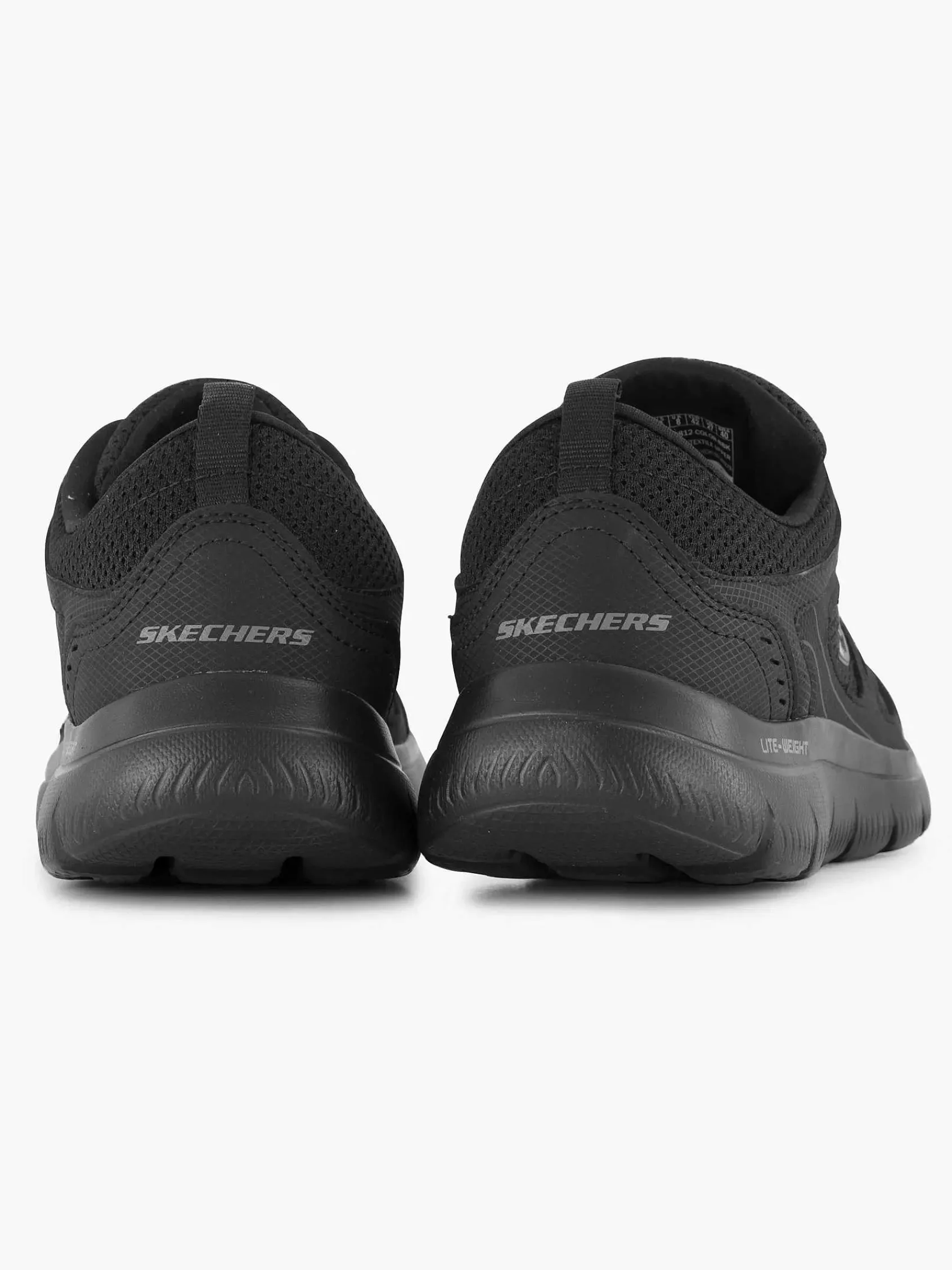 Skechers Sneakers-Zwarte Sneaker Memory Foam