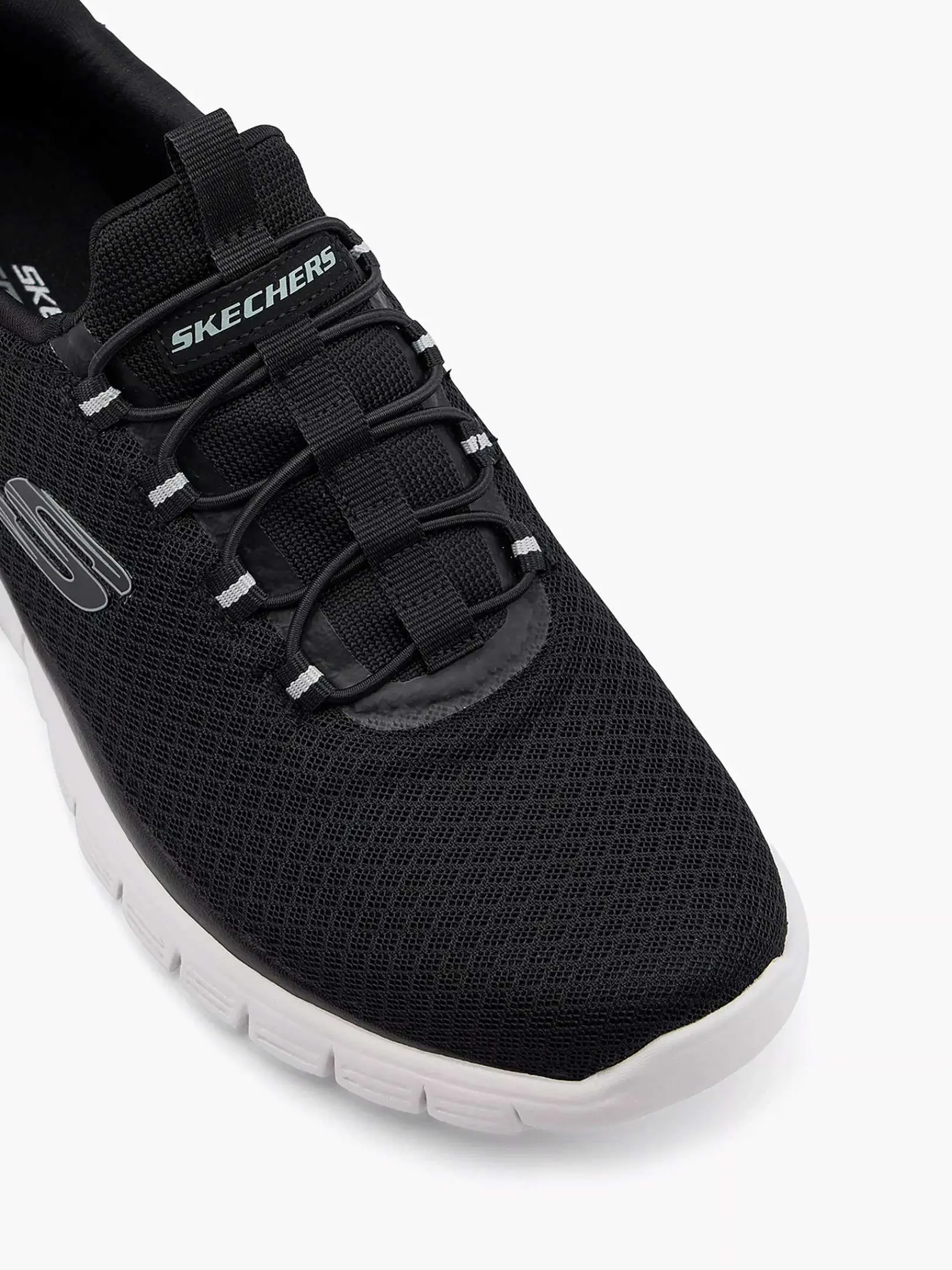 Skechers Sneakers-Zwarte Sneaker Memory Foam