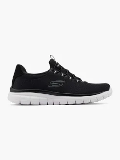 Skechers Sneakers-Zwarte Sneaker Memory Foam