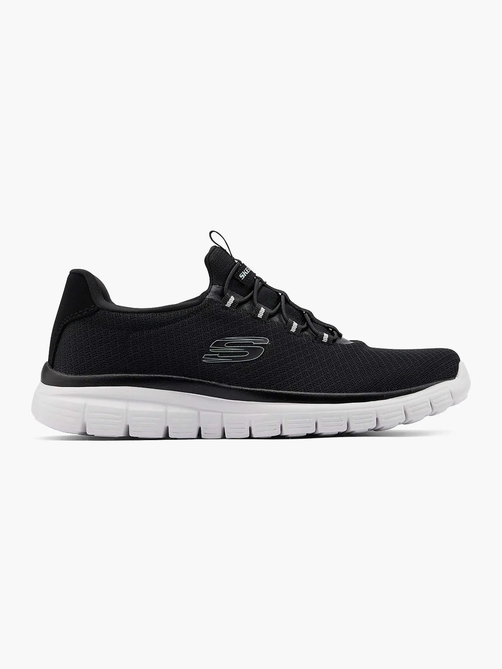 Skechers Sneakers-Zwarte Sneaker Memory Foam