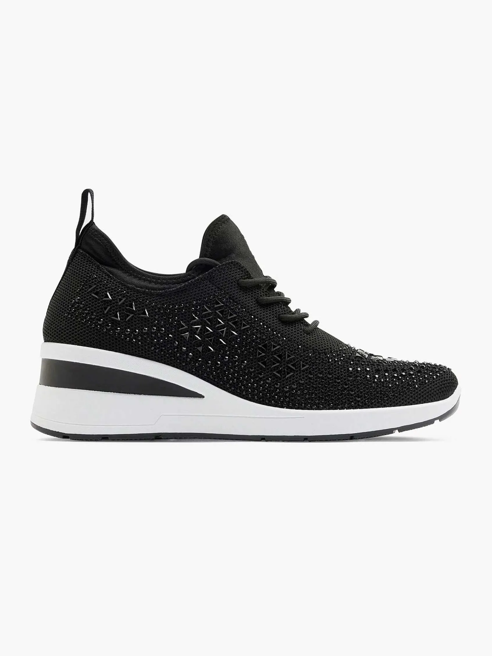 Graceland Sneakers-Zwarte Sneaker Steentjes