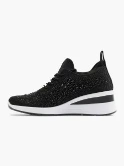 Graceland Sneakers-Zwarte Sneaker Steentjes