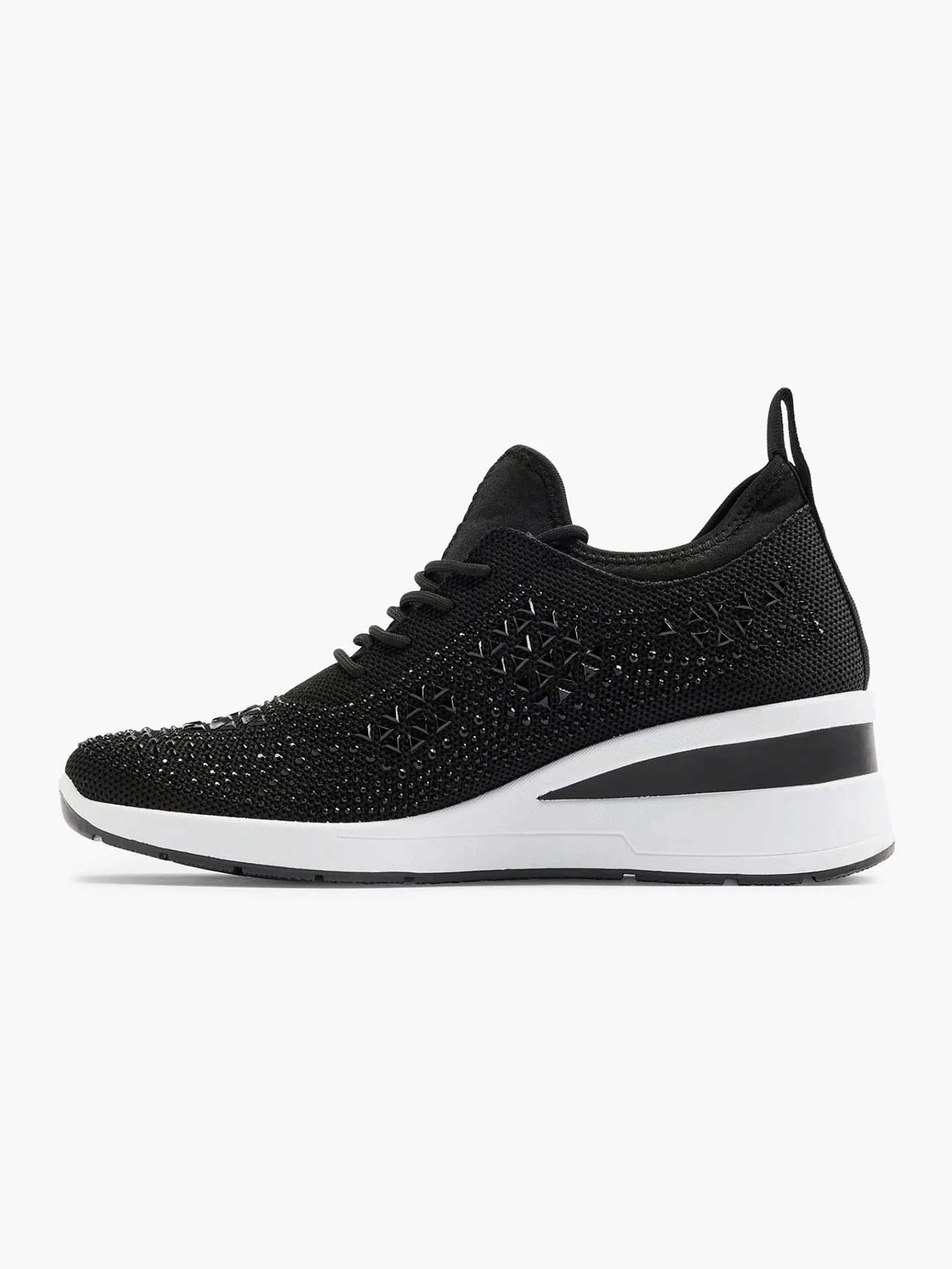 Graceland Sneakers-Zwarte Sneaker Steentjes