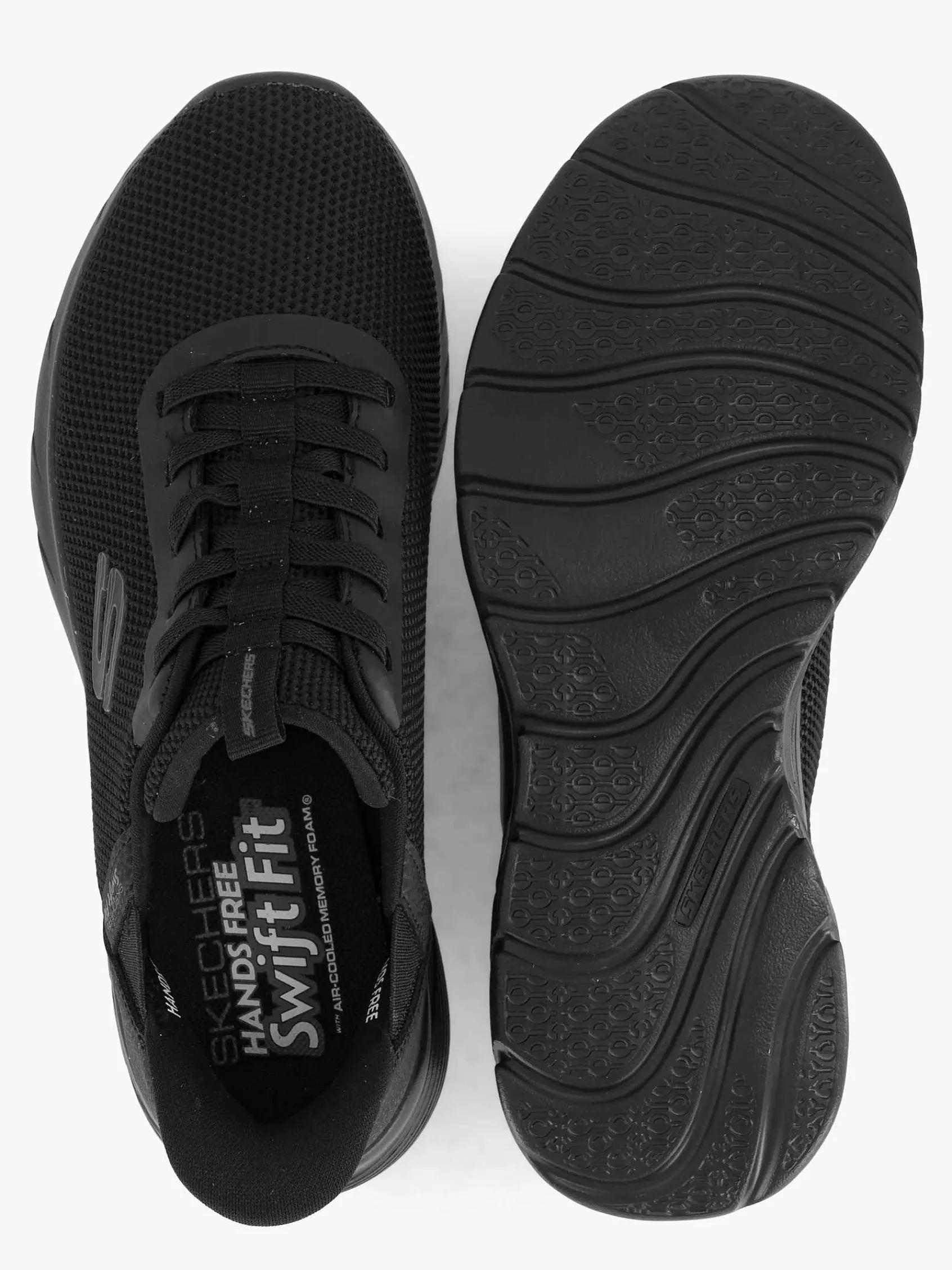 Skechers Sneakers-Zwarte Sswift Fit - Hands Free