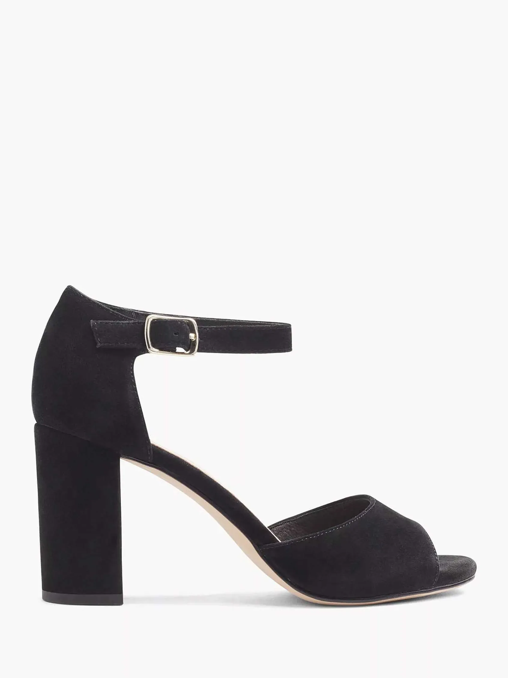 5th Avenue Sandalen-Zwarte Suede Sandalette