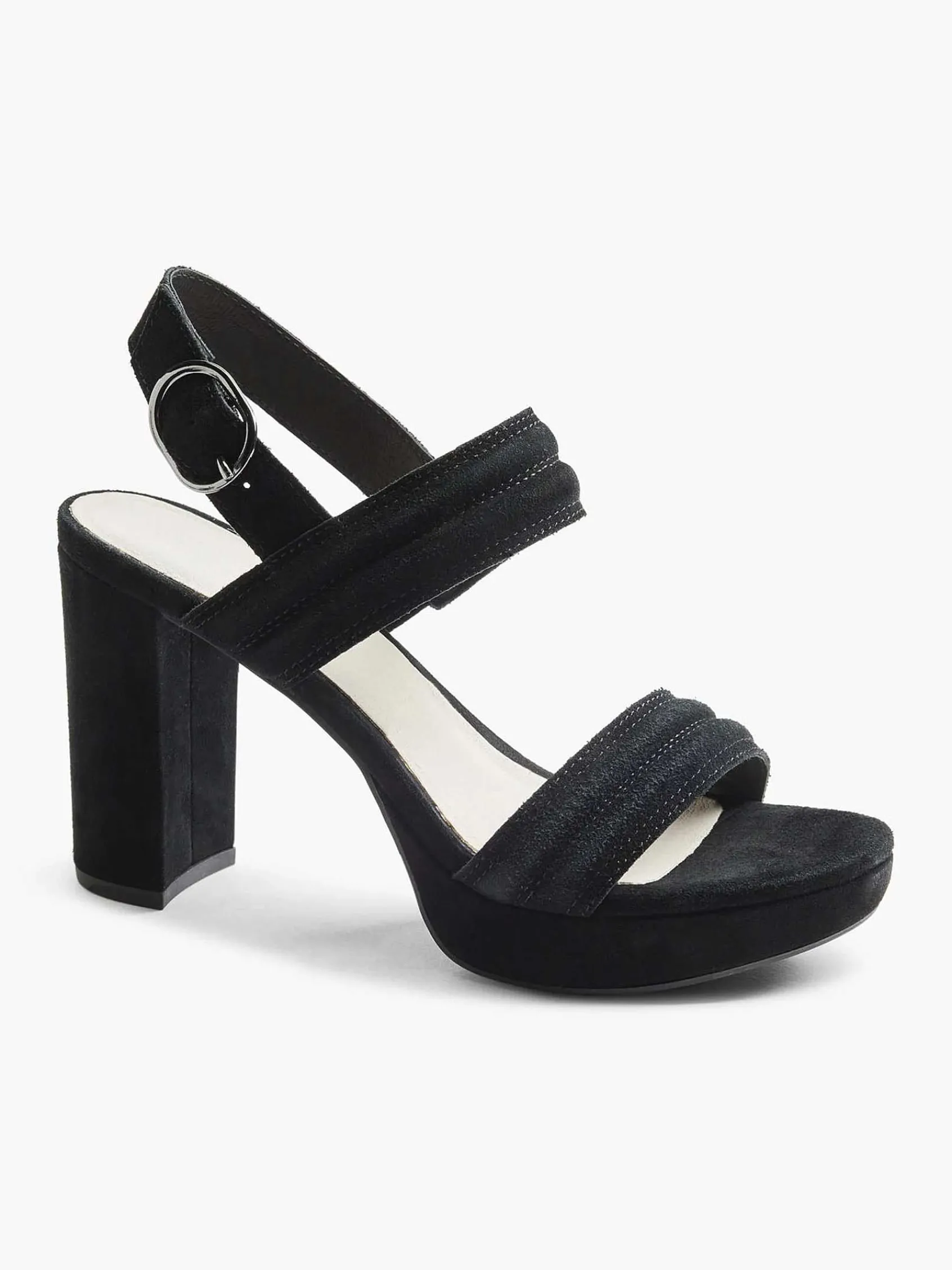 5th Avenue Sandalen-Zwarte Suede Sandalette