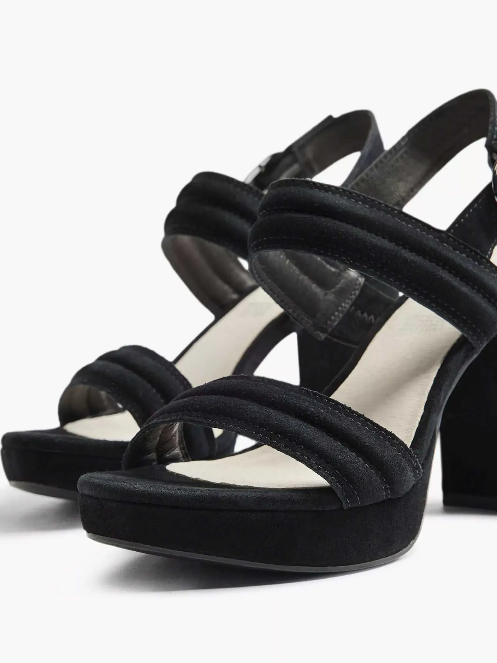 5th Avenue Sandalen-Zwarte Suede Sandalette