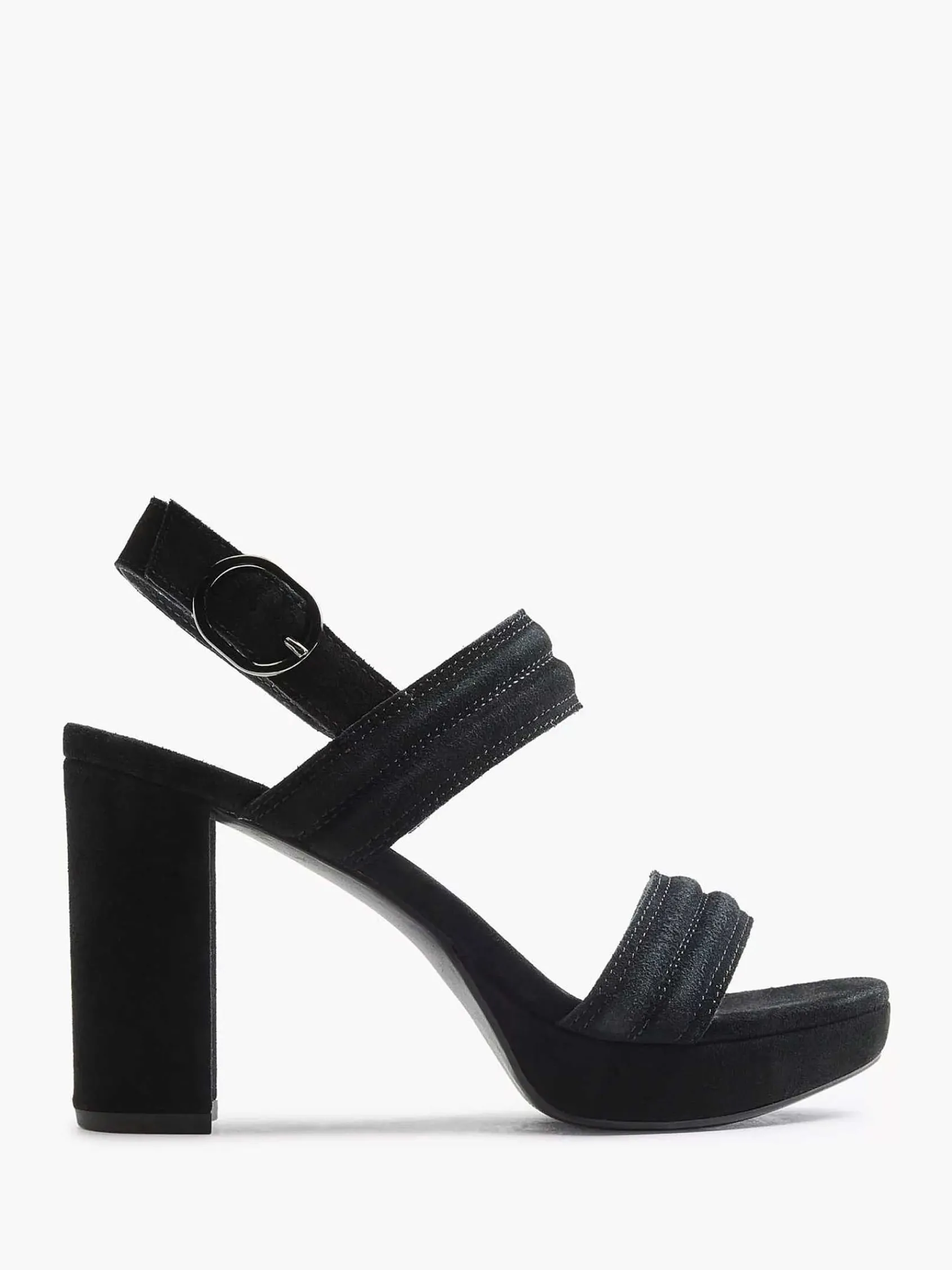 5th Avenue Sandalen-Zwarte Suede Sandalette