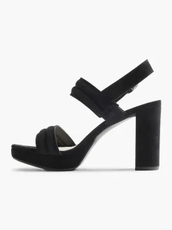 5th Avenue Sandalen-Zwarte Suede Sandalette